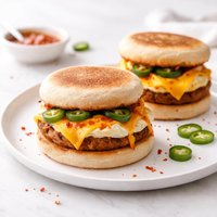 Spicy Egg Muffin Sandwiches