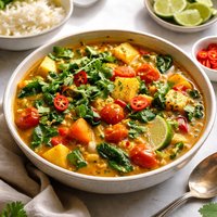 Spicy Fruity Wild Vegetable Curry