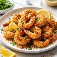 Spicy Garlic and Lemon Crusted Shrimp