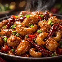 Spicy Garlic Cashew Chicken