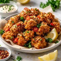 Spicy Garlic Cauliflower Bites