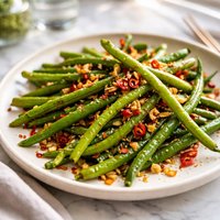 Spicy Garlic Green Beans