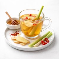 Spicy Ginger Tea with Lemongrass