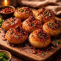 Spicy Glazed Sweet Onions