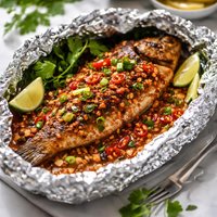 Spicy Grilled Fish in Foil