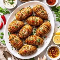 Spicy Hasselback Potatoes