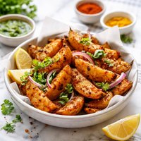 Spicy Indian Potato Wedges