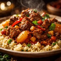 Spicy Lamb Tagine with Couscous