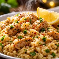 Spicy Lemon Chicken Risotto