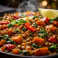 Spicy Lentil and Vegetable Dish
