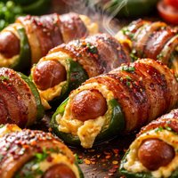 Spicy Lil Smokie Bacon Wrapped Jalapeno Poppers