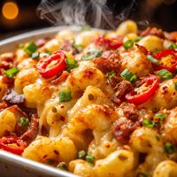 Spicy Macaroni and Cheese Bake