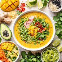 Spicy Mango Ginger Soup Raw Food