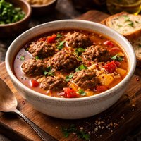 Spicy Meatball Soup