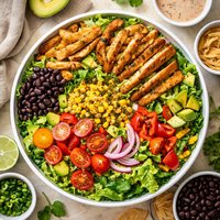 Spicy Mexicali Salad with Chipotle Ranch Dressing