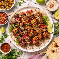 Spicy Mexican Lamb Kebabs