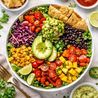 Spicy Mexican Salad Vegan with Raw Option