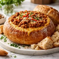 Spicy Mince Cob Loaf