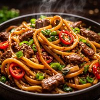Spicy Mongolian Noodles