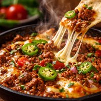 Spicy Mozzarella Beef Dip