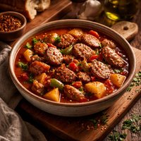 Spicy New York Italian Sausage Stew