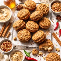 Spicy Oatmeal Sandwich Cookies