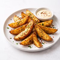 Spicy Oven Roasted Potato Wedges