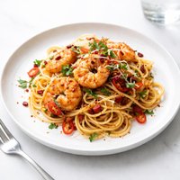 Spicy Pasta and Shrimp