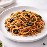 Spicy Pasta with Capers and Olives