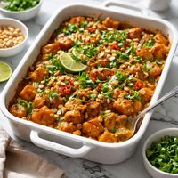 Spicy Peanut Yam Casserole