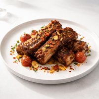 Spicy Pork Ribs with Garlic and Tomatoes