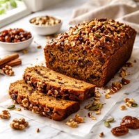 Spicy Pumpkin Bread with Dates Nuts Raisins