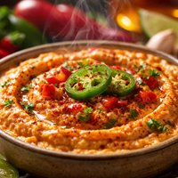 Spicy Red Pepper and Jalapeno Hummus