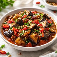 Spicy Red Pepper Eggplant Confit