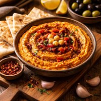 Spicy Red Pepper Hummus