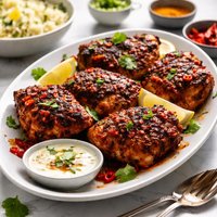 Spicy Roasted East Indian Style Chicken Thighs