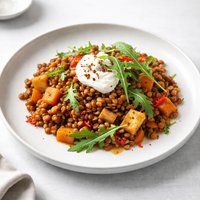 Spicy Root Lentil Casserole