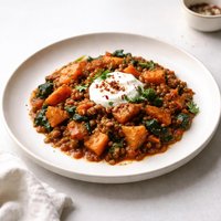 Spicy Root Vegetable Lentil Casserole
