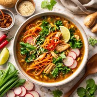 Spicy Roots and Shoots Soup