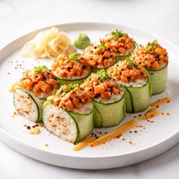 Spicy Salmon Sushi Roll