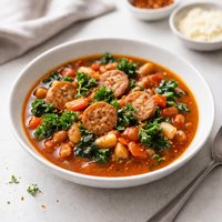 Spicy Sausage and Bean Soup