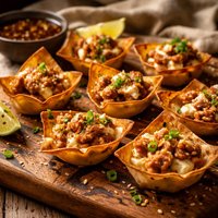 Spicy Sausage Won Ton Appetizer