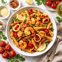 Spicy Seafood and Penne