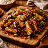 Spicy Sesame Eggplant