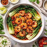 Spicy Shrimp and Bok Choy