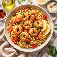 Spicy Shrimp Angel Hair Pasta