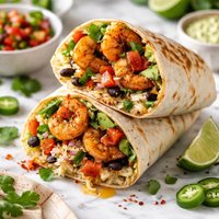 Spicy Shrimp Burrito
