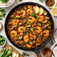 Spicy Shrimp Okra