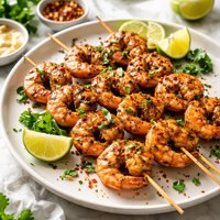 Spicy Shrimp Prawn Skewers