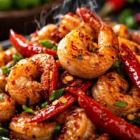Spicy Shrimp with Hot Chili Peppers